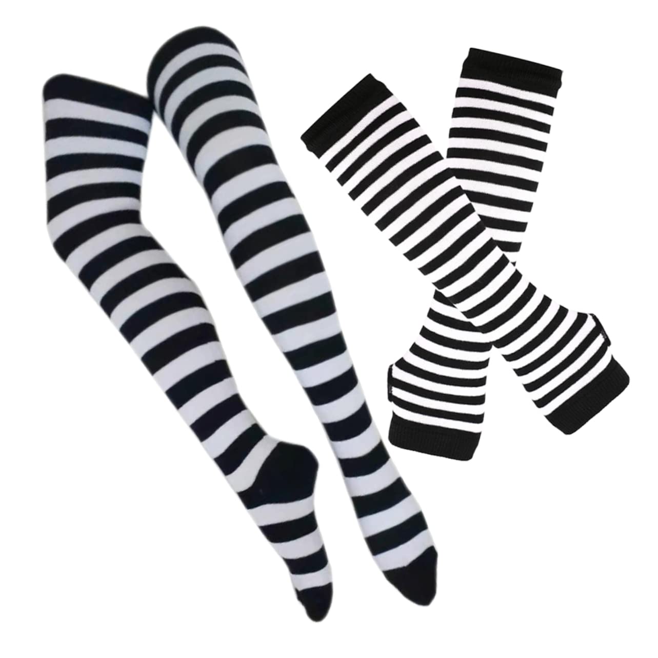 TINEASUR 1 Set Women Winter Arm Warmers Thigh High Socks Comfortable Arm Sleeves for Cold Weather