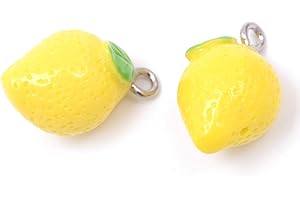 Craftdady Assorted Dangle Charms Resin Food Fruit for Jewelry Making