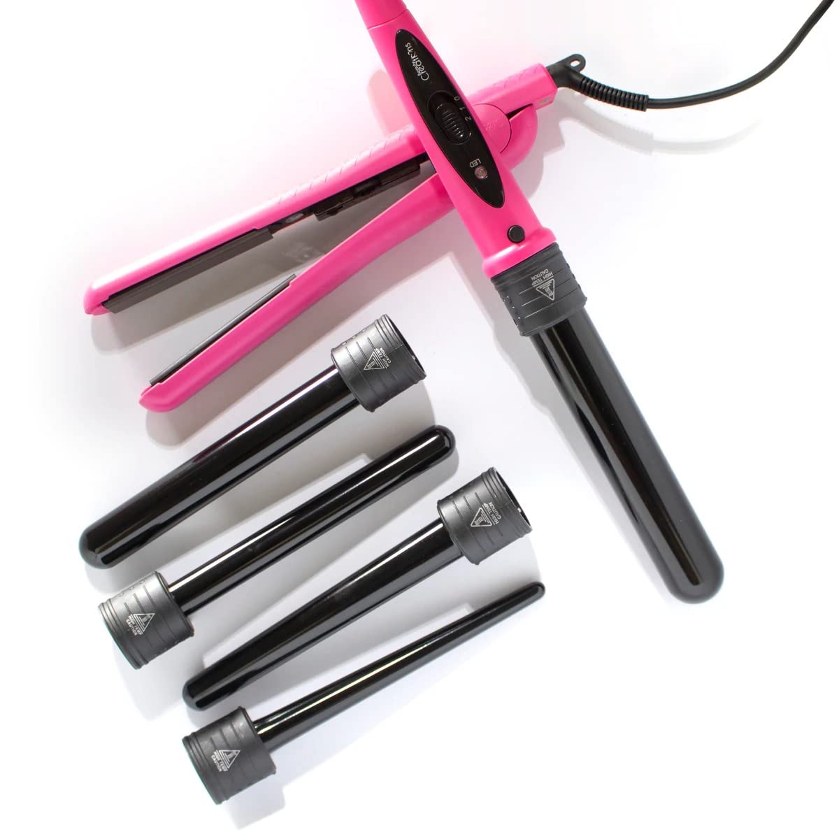 Beauty Creations 6pc Hair Tools Set,Hot Pink