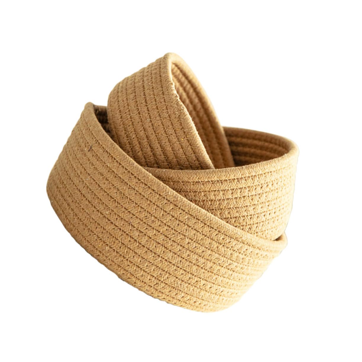 3 Pcs Sundries Storage Basket Storage Baskets Woven Container Organizer Basket Woven Basket Sundries Basket Multifunctional Storage Basket Grocery Basket Cotton Rope Snack