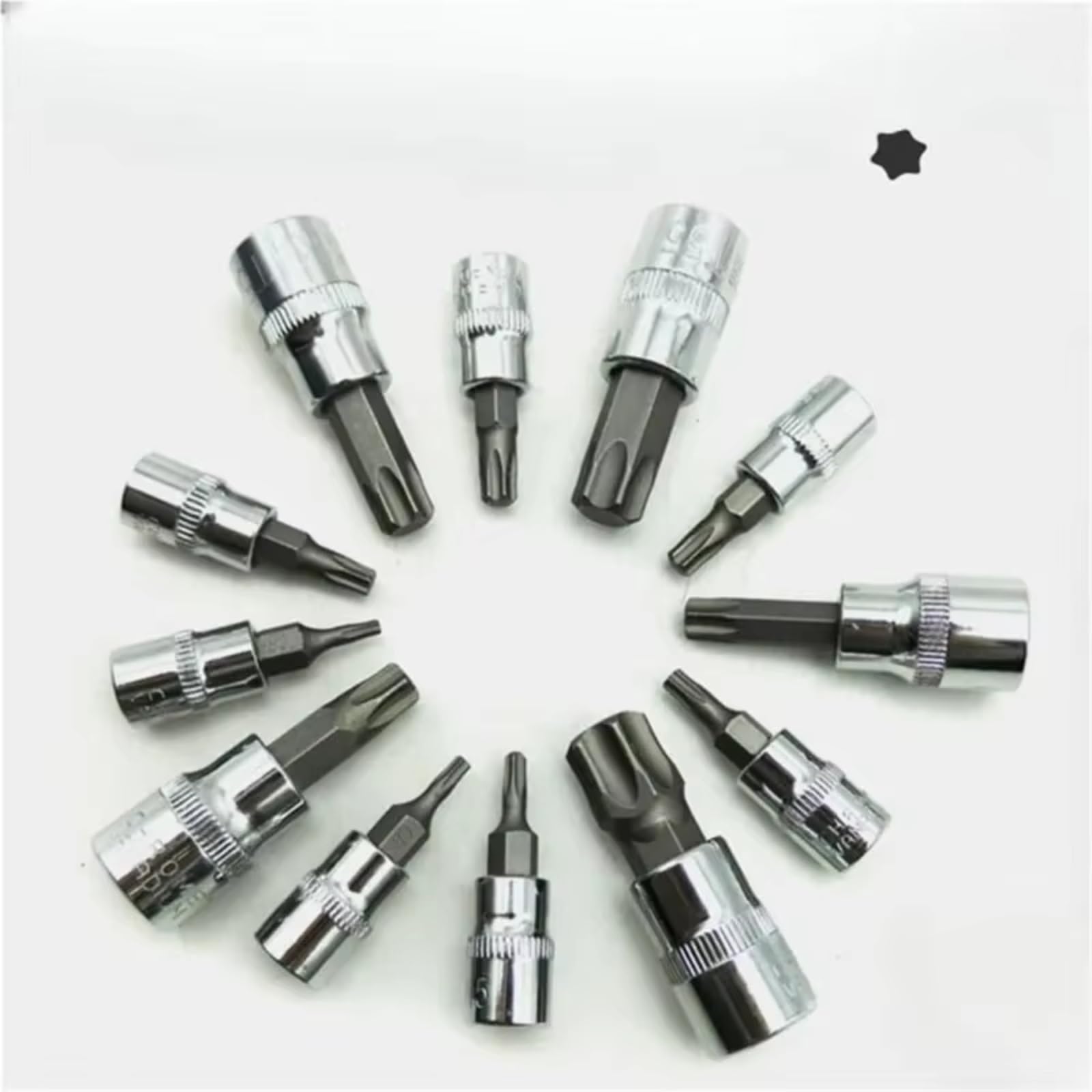 Llave Carraca Juego Llaves Torx De 13 Uds. Herramienta Reparación Automóviles Juego Destornilladores Cabezal De Llave De Impacto Herramientas De Taller Mecánico Para Coche