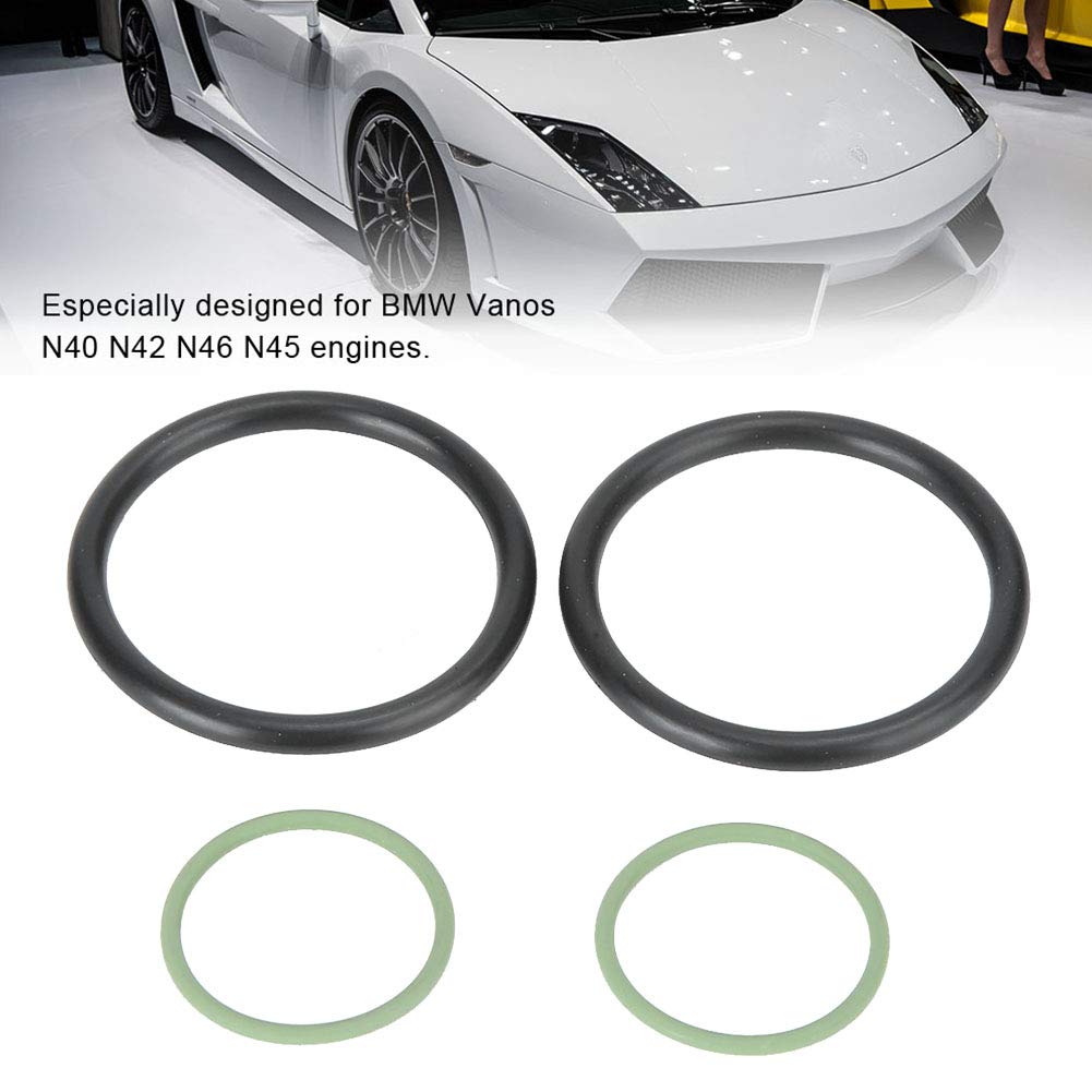 Kit de Réparation de Bague d'étanchéité pour Solénoïde Vanos | Matériau en Caoutchouc Durable | Solution au Problème du Moteur | Convient aux Moteurs N40 N42 N46 N45 | Vert