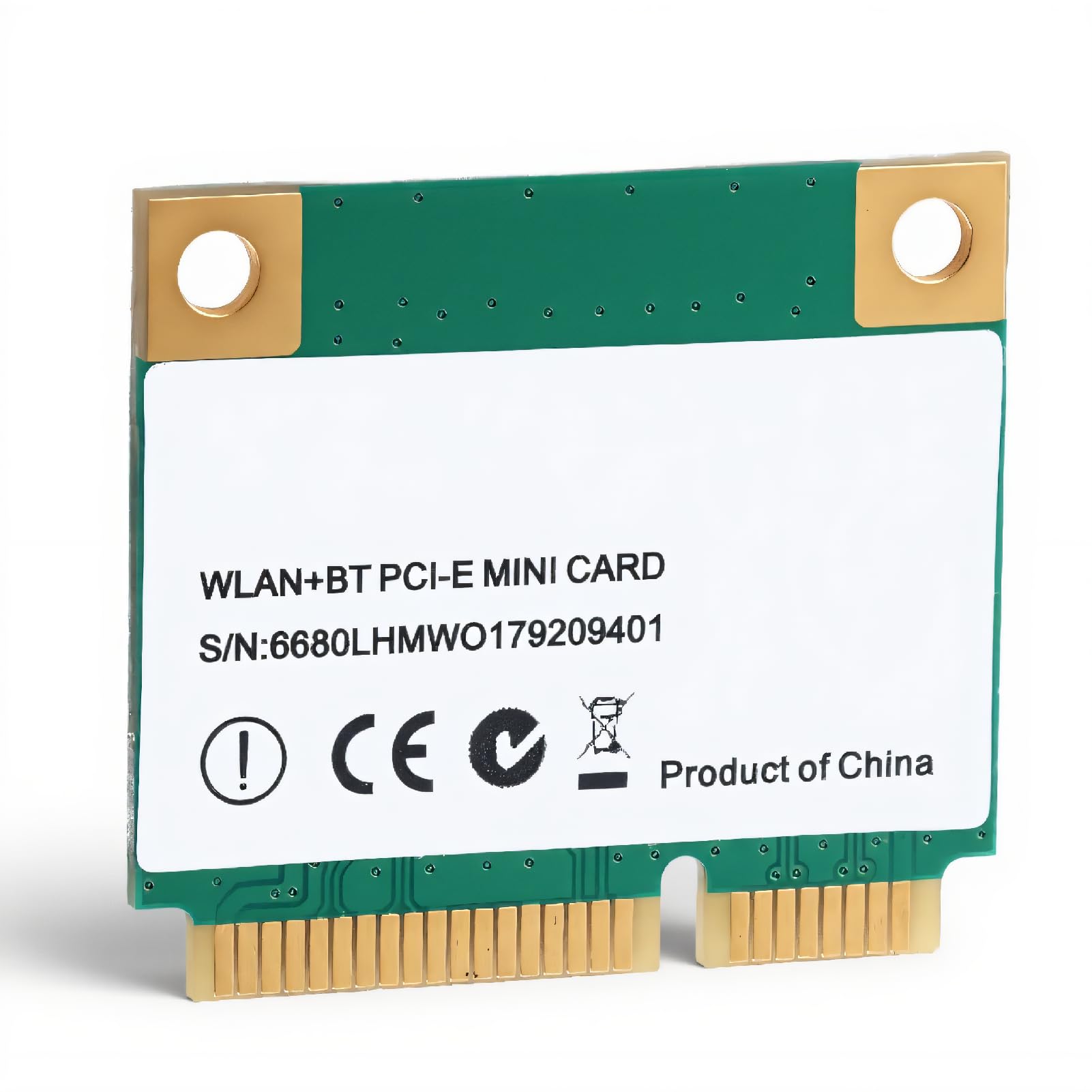 ciciglow Mini PCIe Wireless Network Card, WiFi 6E 5G Triple Band Gigabit 6GHz Band PCB WiFi Card for Laptop
