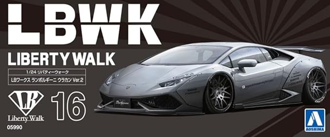 Aoshima Lamborghini LB Works Huracan Ver. 2 Modelo 1:24 miniatura 9