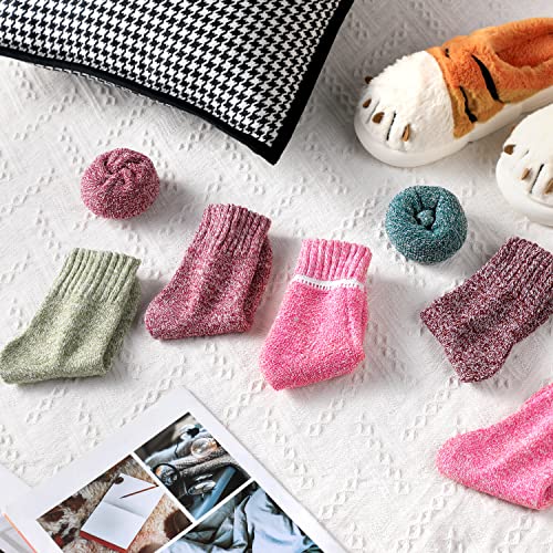 Image of Wool Socks for Women - Womens Wool Socks Winter Sock for men Warm Thick Knit Soft Vintage Casual Crew Sock