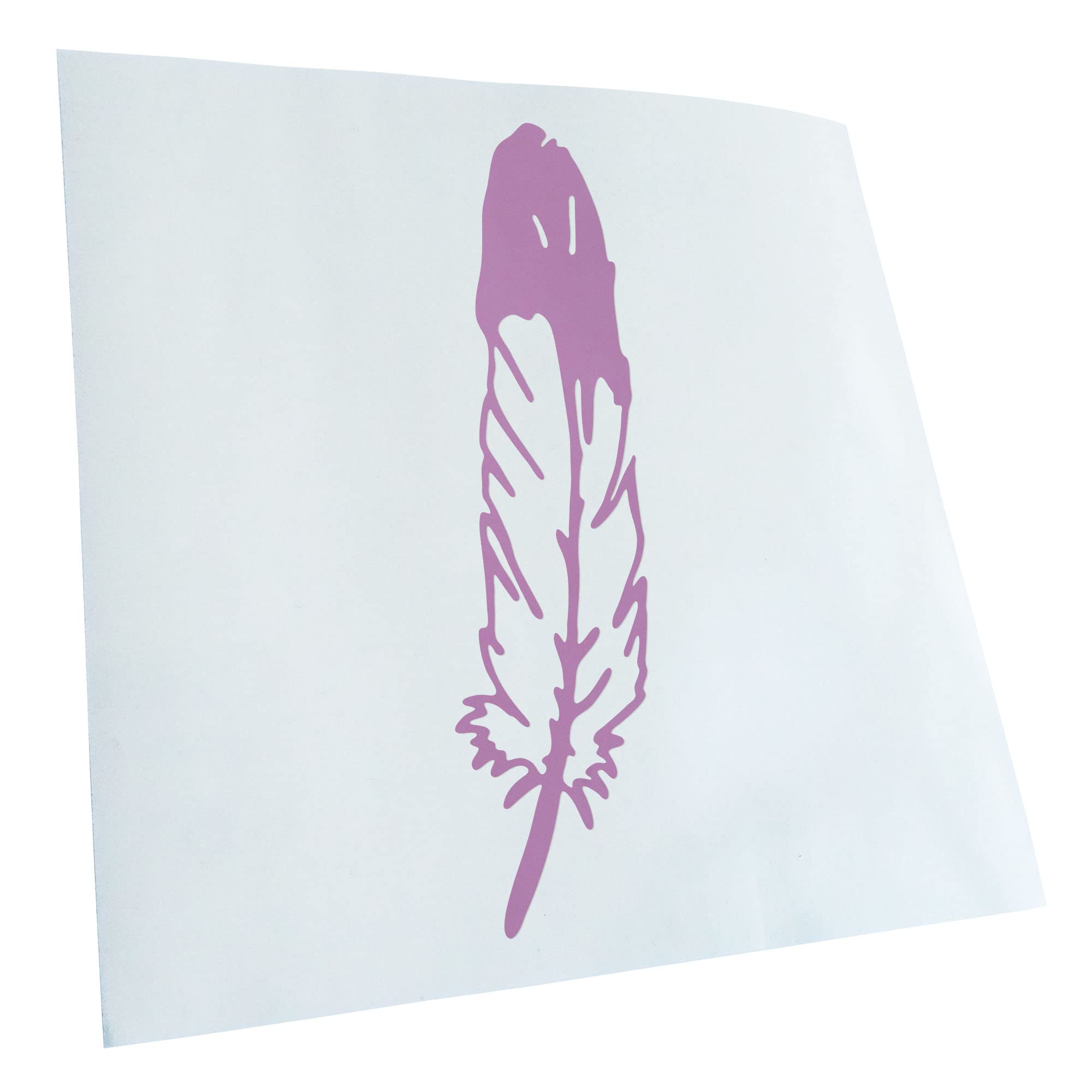 Kiwistar - Car Sticker - Lilac - 50 x 15 cm Feather Bird Sticker for Car, Laptop, Bicycle, Truck, Motorcycle, Multicoloured JDM Decal Racing