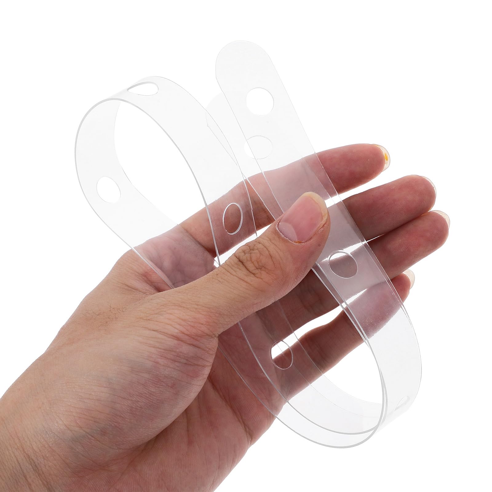 Tiras de Plástico Transparente Paquete de 10 Piezas para Perchas Resistentes 10 Diseño Multifuncional para Almacenamiento en Armarios y Tiendas de Ropa