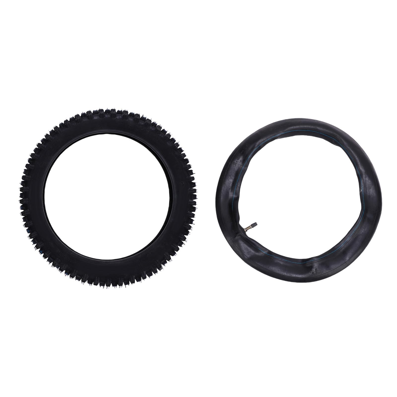 Keenso Pneumatici Moto Pneumatico Anteriore Camera d'Aria di Ricambio in Gomma 14 Pollici 2.50 14 Set di Ruote Anteriori con Valvola Diritta TR87 per Pit Dirt Bike CRF70 CRF110 XR70 KLX110