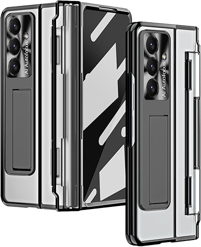 Funda para Galaxy Z Fold 6 con protección de bisagra, soporte, soporte para S Pen, protector de pantalla y protección de cámara, para Samsung Galaxy