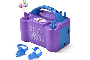 NuLink Balloon Pump Battery Operated, Electric Portable Dual Nozzle Air Pump for...