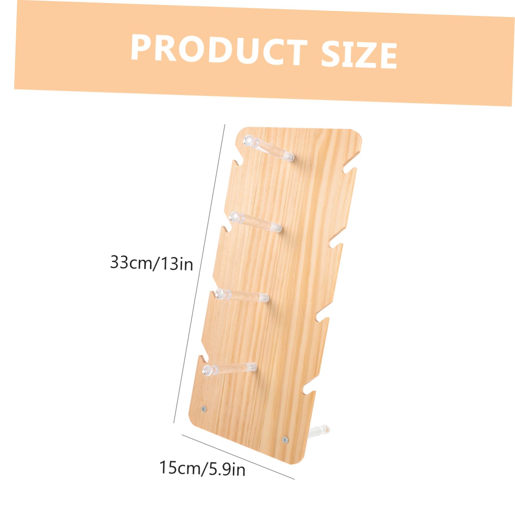 Cabilock Unique Wooden Glasses Stand Sunglass Rack Display Stand Easy to Clean Home Decor