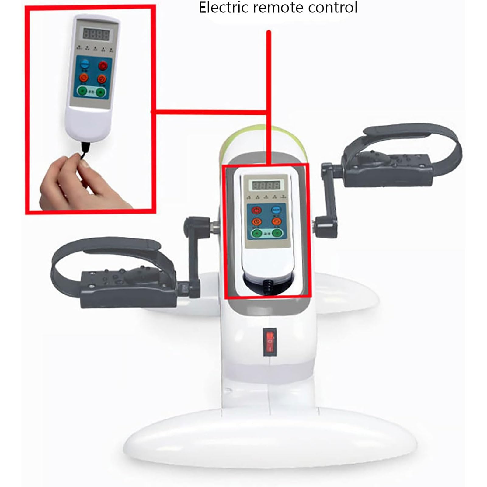 Mini Cyclette elettrica per Tapis roulant, Tapis roulant per Fitness Indoor Riabilitazione Verticale Bicicletta Ciclismo Passo-Passo pedaliera Fitness Mini Cyclette