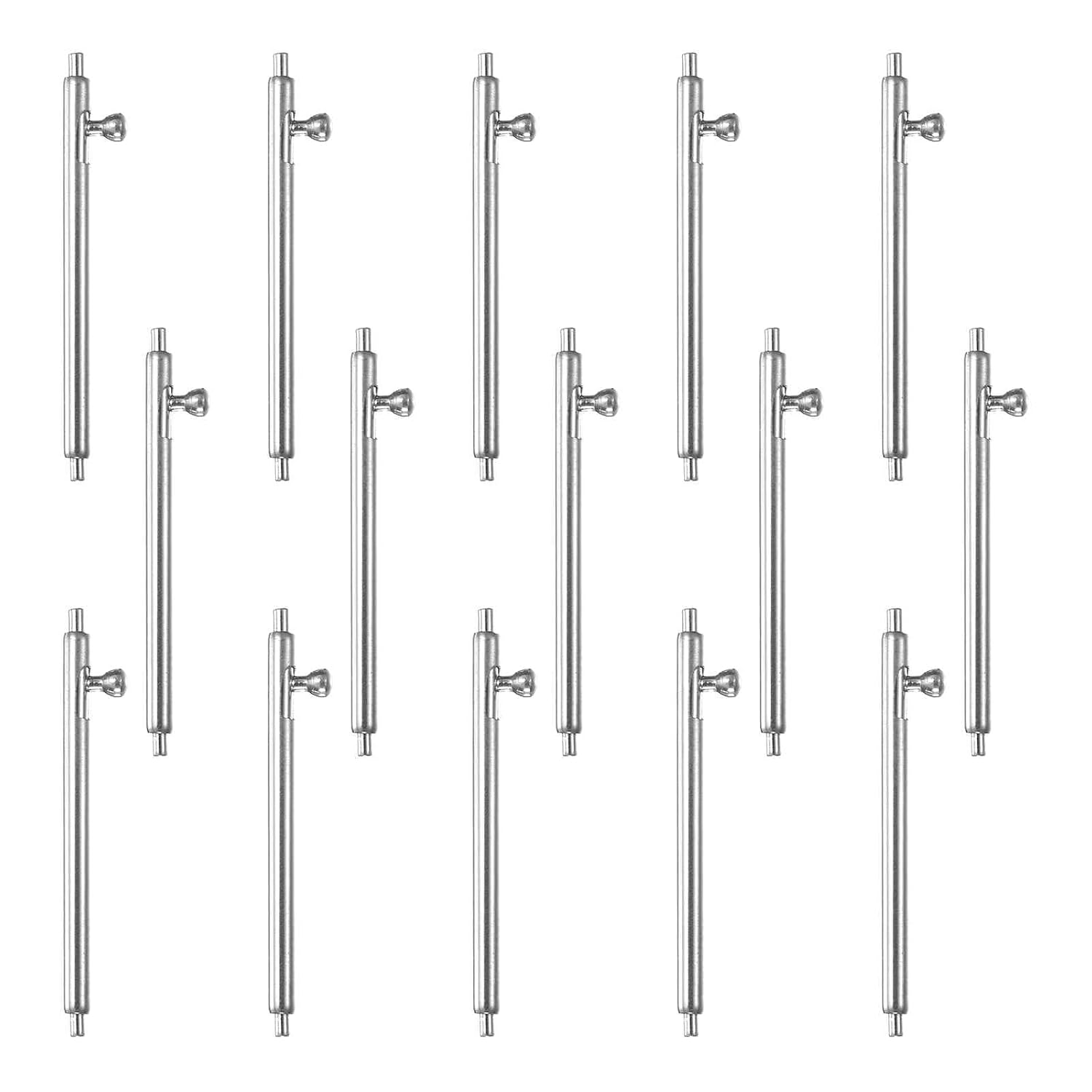 HARFINGTON 15pcs 22mm Quick Release Spring Bars 1.5mm Dia 304 Stainless Steel Watch Pins Replacement Link Pins Lugs for Quick Release Watch Bands