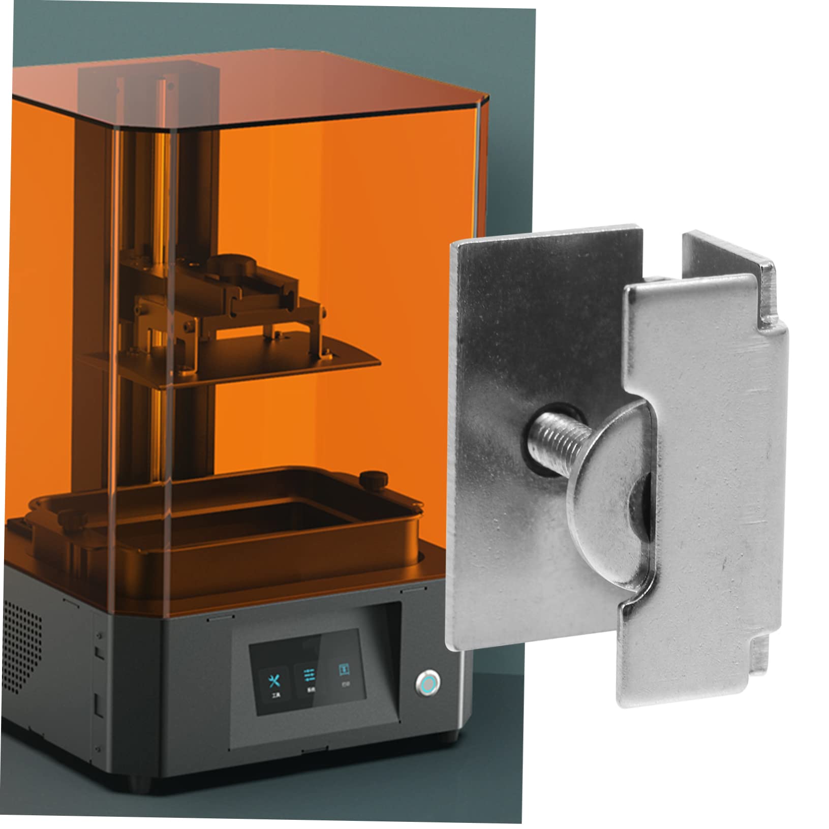 PLAFOPE 12 Stk 3d Drucker Zubehör Druckerplattformklemmen Bettklemmen Für 3d-drucker Bettfixierer Aus Glas Verstellbarer Druckerbett-clip Druckerglas Rostfreier Stahl Glasclip Einstellbar