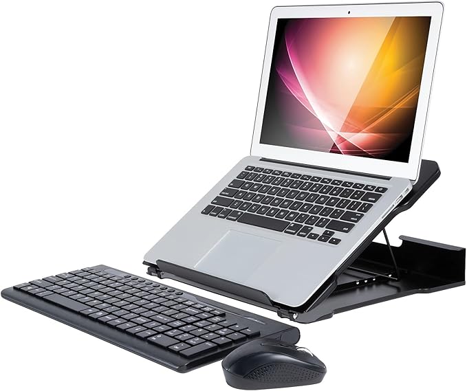 Soporte Ajustable de Metal para Laptop Allsop Negro miniatura 7