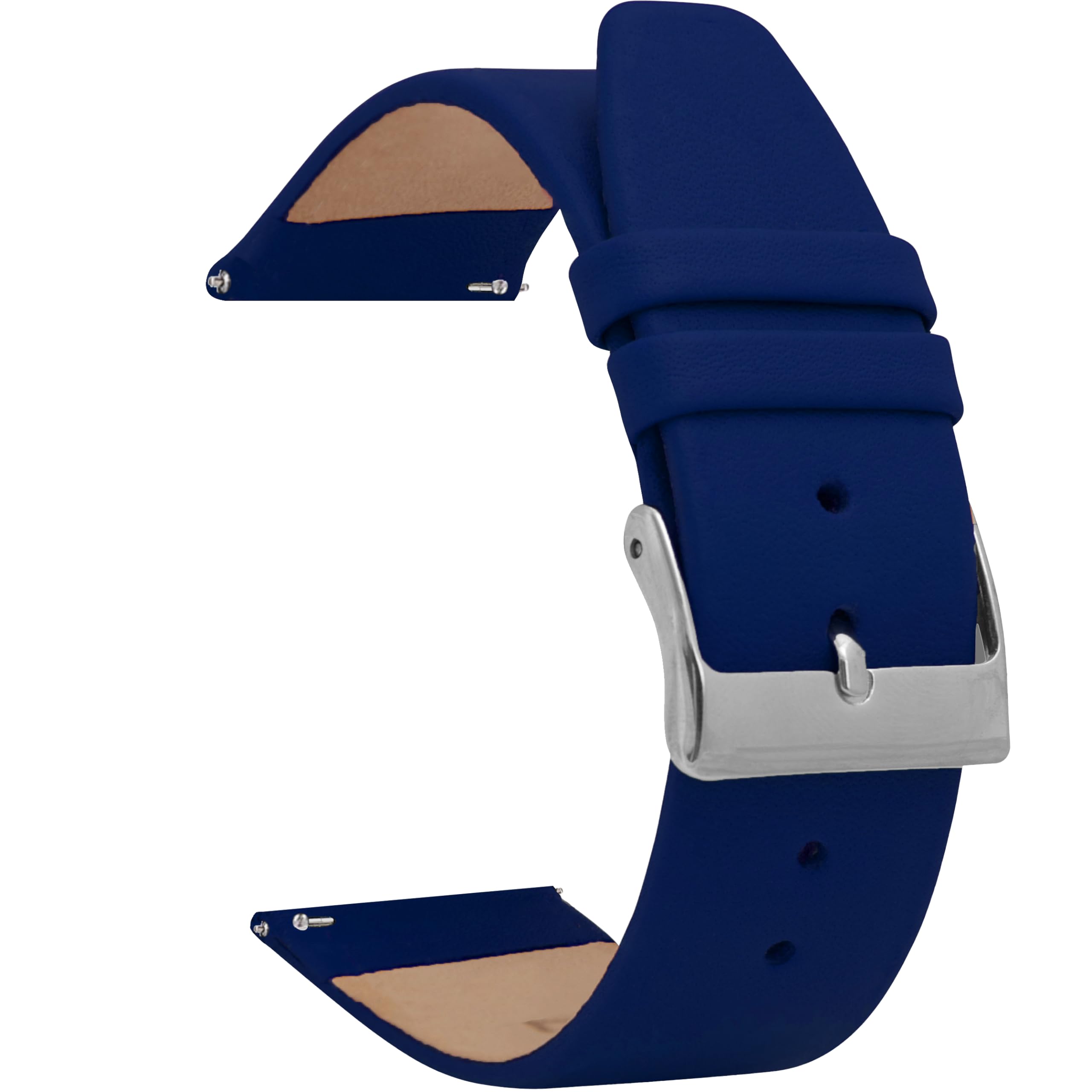 Quick Release Pushpins, Leather Replacement Watch Band for Skagen Watch Band Strap, Attaches with Pushpins, Many Colors - 12mm, 14mm, 16mm, 18mm, 20mm