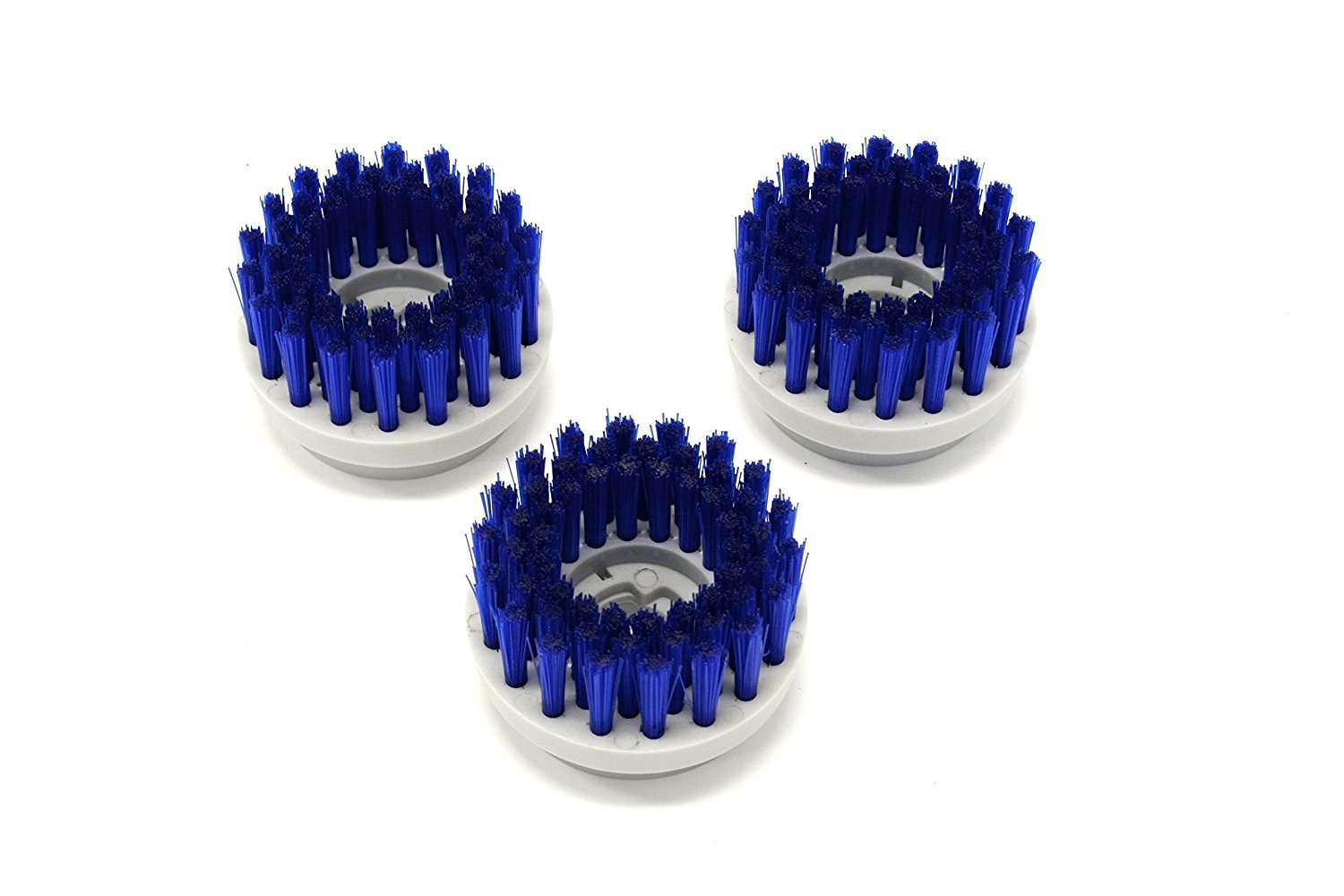 MaxWorks70475 3-Piece Hard Brush Set for 70470 Portable Cordless Multi Function Scrubber/Cleaning Kit, SMALL, WHITE