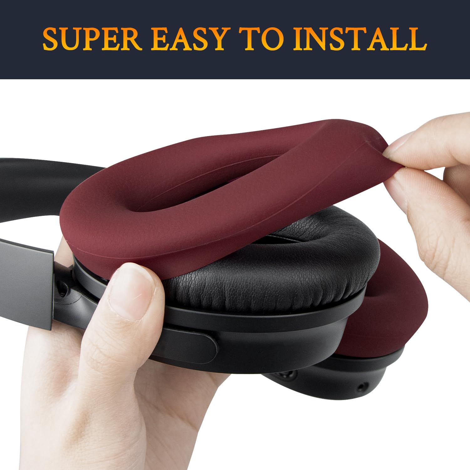 SOULWIT Silicone Ear Pads Cover Protector for Bose QuietComfort QC15 QC25 QC2 QC35 QC45/Ae2 Ae2i Ae2w/SoundTrue & SoundLink AE Headphones Cushions - Image 3