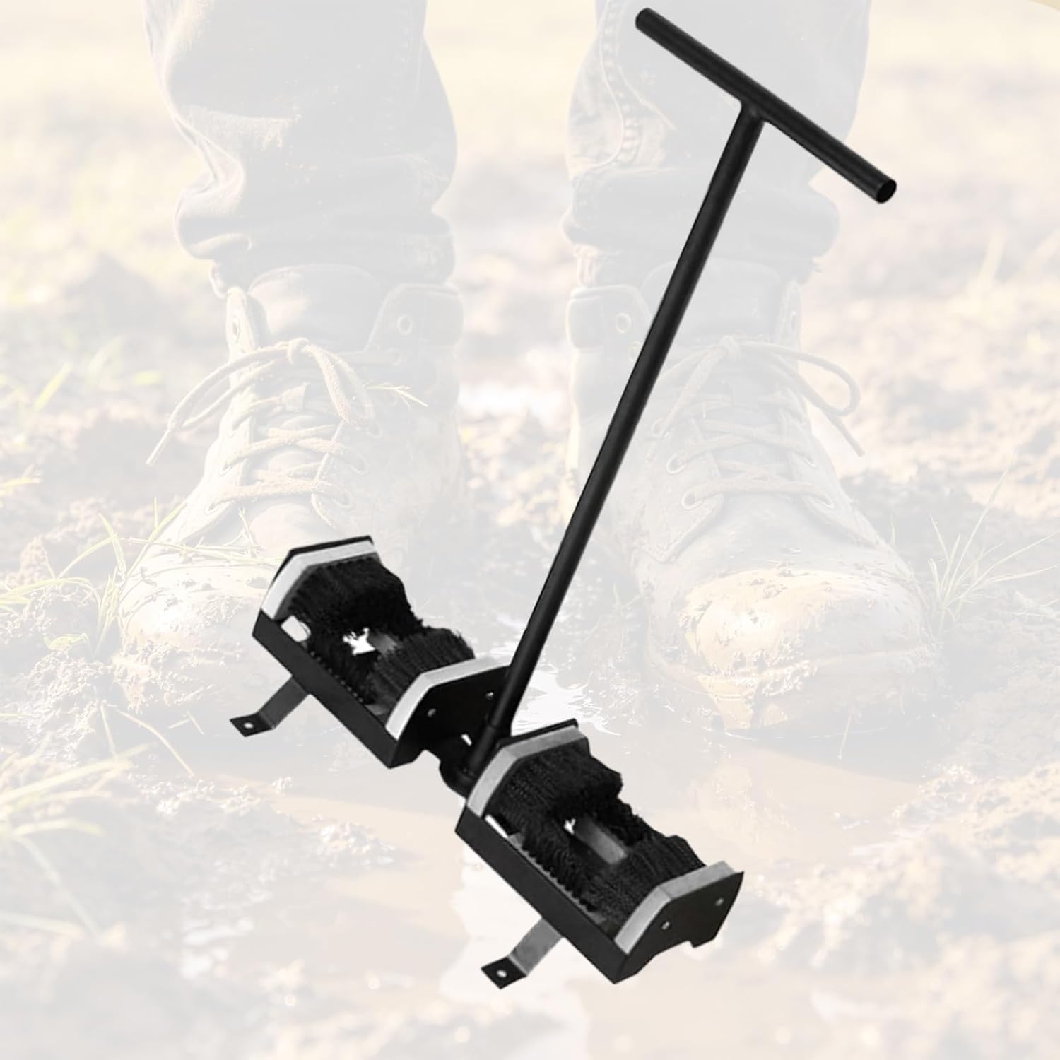 Outdoor Boot Scraper, Shoe Scraper Brush, Boot Cleaning Brush, Boot Mud Cleaning Tool with Handle, Remove Dust and Snow from Soles, Effective Mud Remover for Front Door, Garden