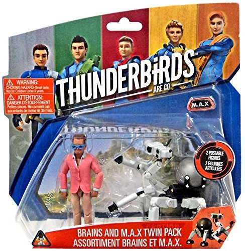 Thunderbirds Are Go Brains & M.A.X. 3.75'' Action Figure 2-Pack M.A.X.