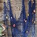 VEIOU Fish Net Wall Decor Nautical Mediterranean Style Photo Hanging Display Frame with Shells for Christmas Birthday Party Decorations Ornaments