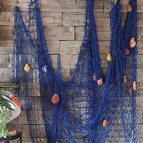 VEIOU Fish Net Wall Decor Nautical Mediterranean Style Photo Hanging Display Frame