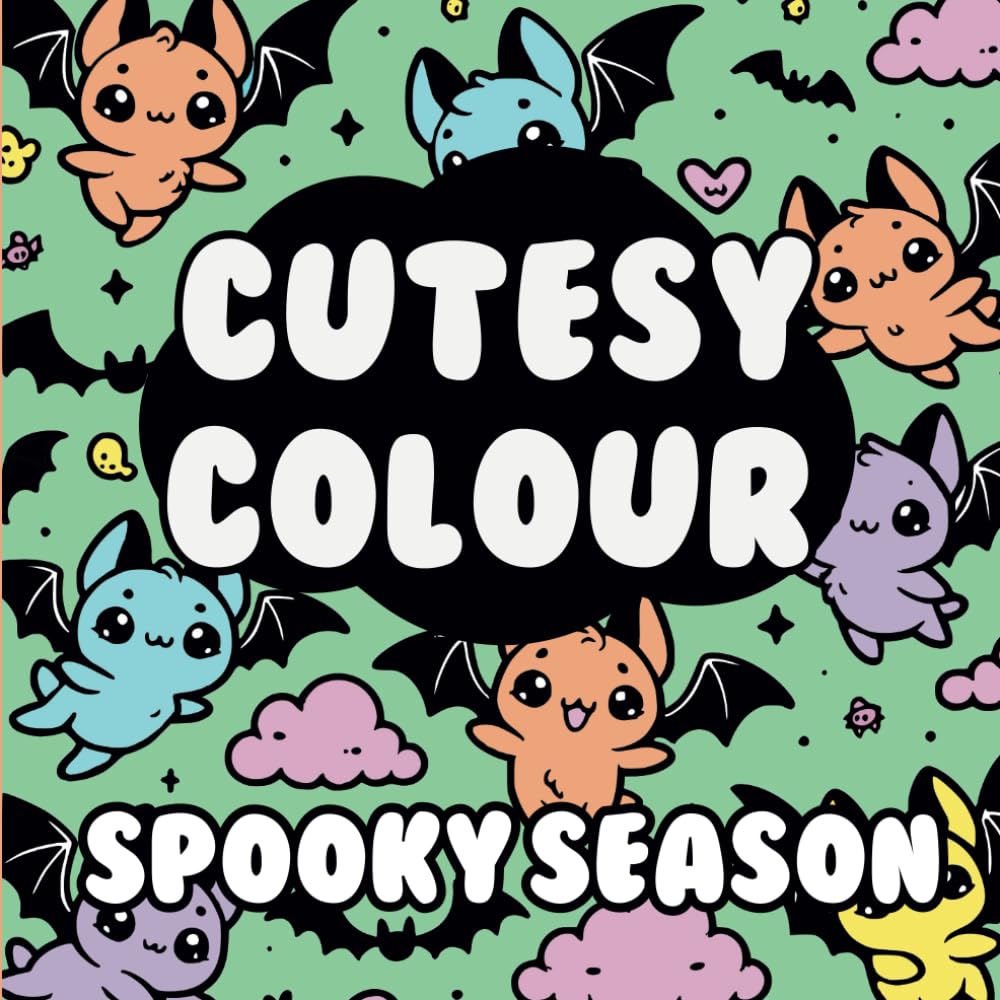 Cutesy Colour: Spooky Season: Simple, Bold & Super Cute Kawaii Colouring Book