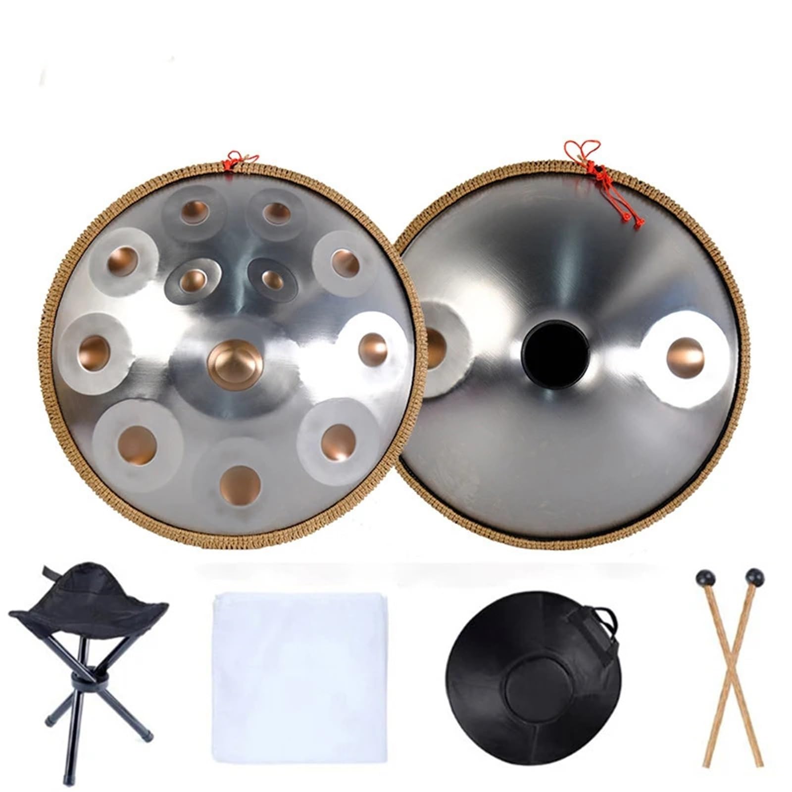 Bębny Hand Pan dla dorosłych 22 cale Handpan 9 10 12 14 nut Bęben stalowy Tongue 440 Hz 432 Hz Handpan Joga Medytacja Instrumenty perkusyjne (22 cale 14 nut)