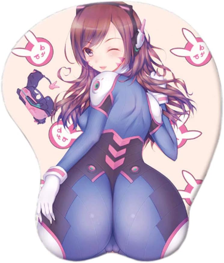 Overwatch - D.VA - Silicon 3D Ergonomic Gel Gaming Mousepad with Wrist Support