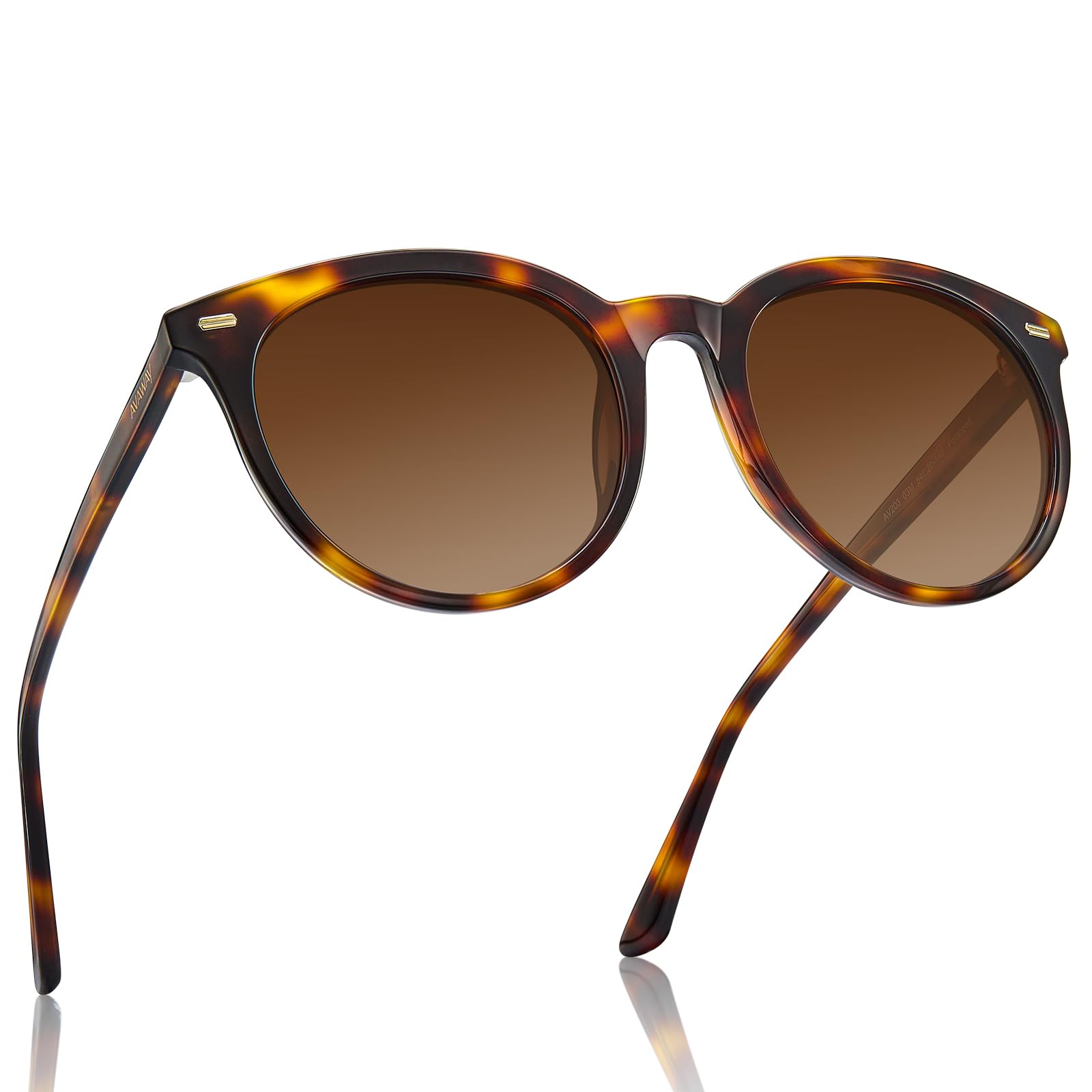 AVAWAY Fashion Sunglasses for Women Polarised UV Protection Ladies Eyewear for Photography Wandern Travelling Driving,Category 3 AV203