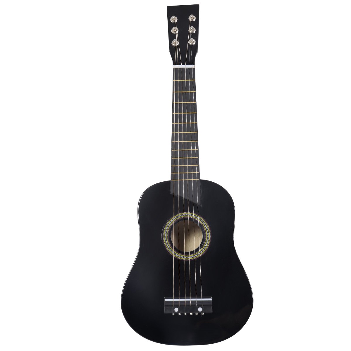 Goplus 25" Black Beginners Kids Acoustic Guitar 6 String with Pick Children Kids Gift