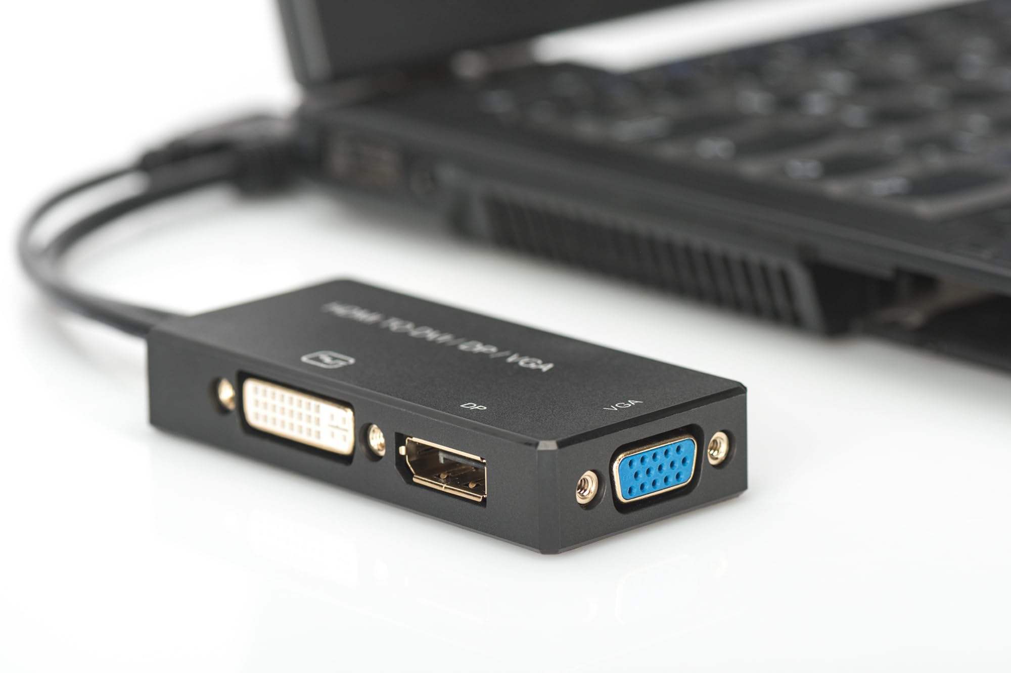 Assmann Videokonverter HDMI DVI DisplayPort VGA Schwarz