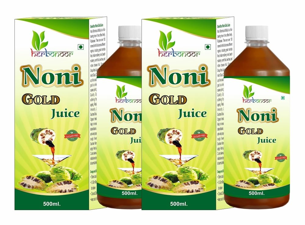 Herbonoor Noni Gold Juice 1000 ML Noni Natural Juice 500 ML Pack of 2-image-29