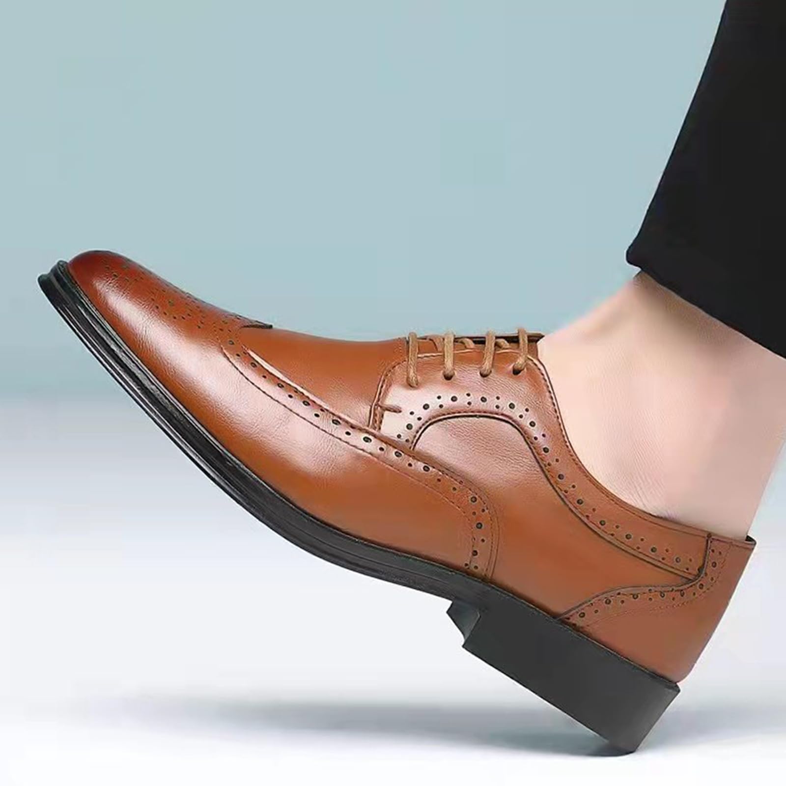 Scarpe Oxford Uomo Scarpe Brogue | Eleganti, Classiche, Resistenti, Stringate, Formale, Business, Commerciale, Formale
