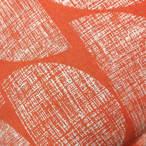 Image of SAJAVAT HOME CC448A Cotton Embroidery Cushion Cover (Pack of 1) Exclusive Edition 18x18 INCHES / 45x45 cm Off White (Orange, Cotton)