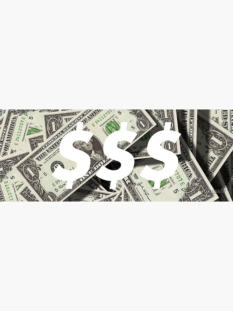 supreme dollar sticker