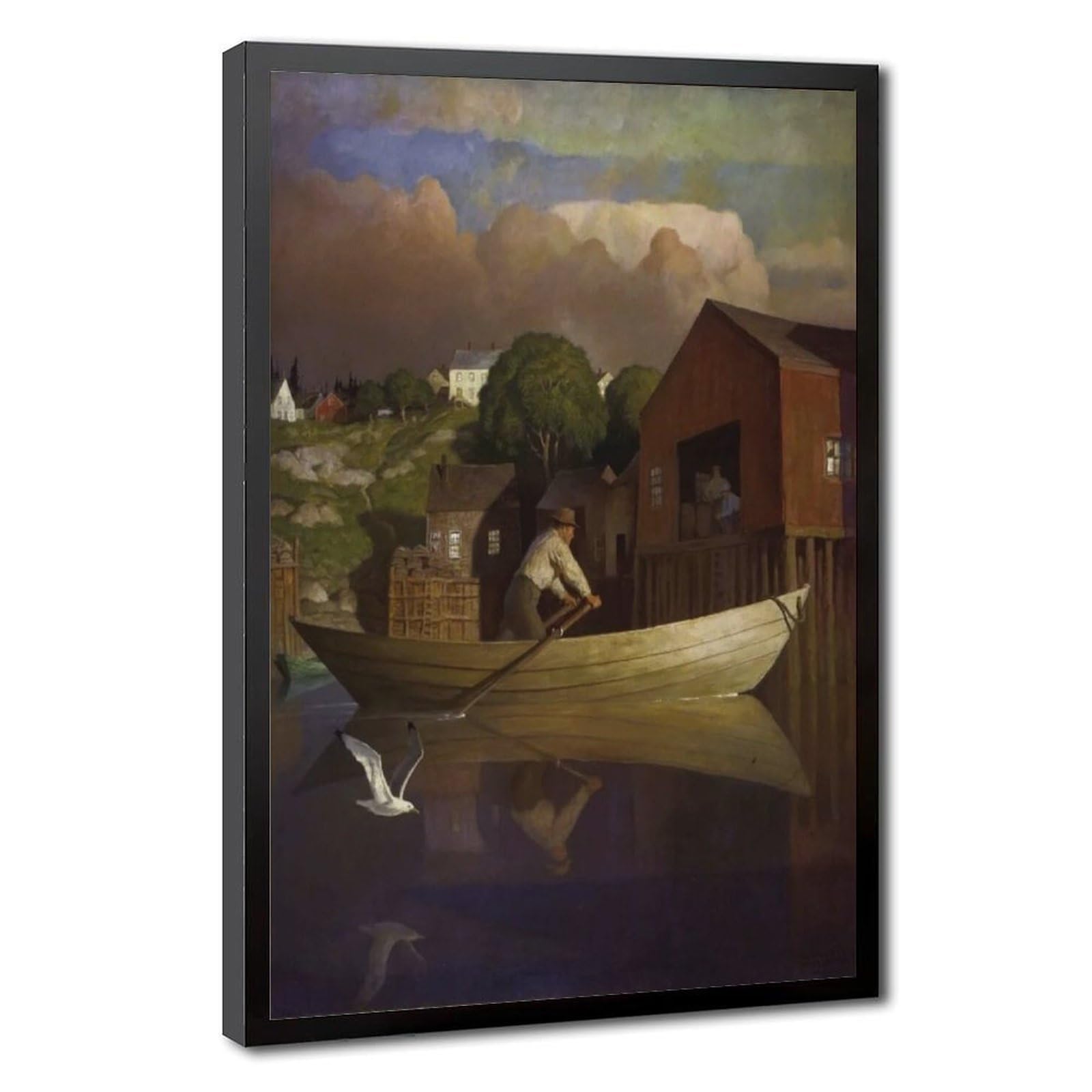 Impression toile The Doryman NC Wyeth évocation crépuscule - 8