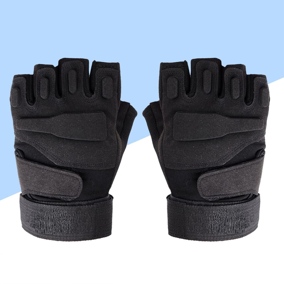Mipcase De Cyclisme Demi-Doigts Mitaines De Vélo De Sport The Mitten De Mode Noir