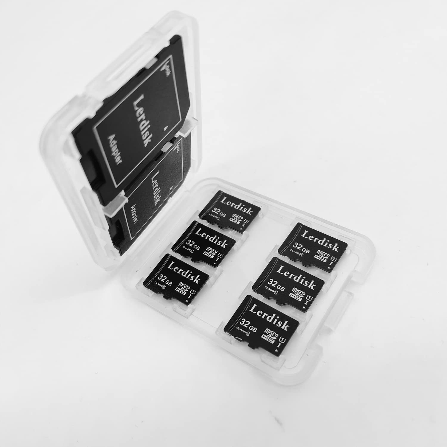 Factory Wholesale Tarjeta Micro SD de 32 GB U3 Paquete de 6 Pulgadas a Granel Micro SDHC UHS-I C10 con Adaptador SD producido por Licencia autorizada (32 GBX6)