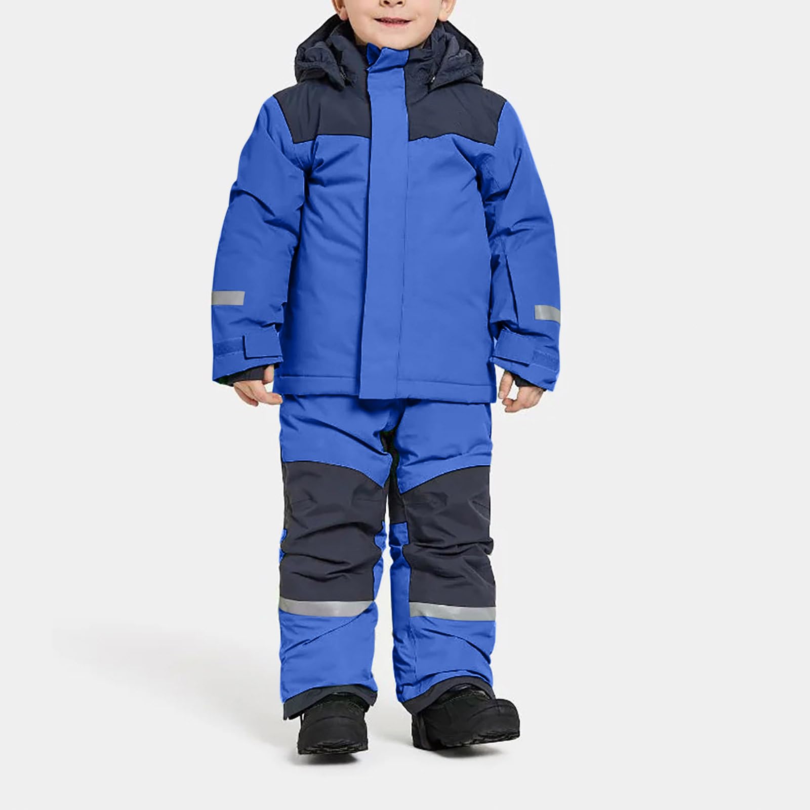 Zweiteiliger Schneeanzug Kinder Winteranzug Jungen Skioverall Warm Overall
