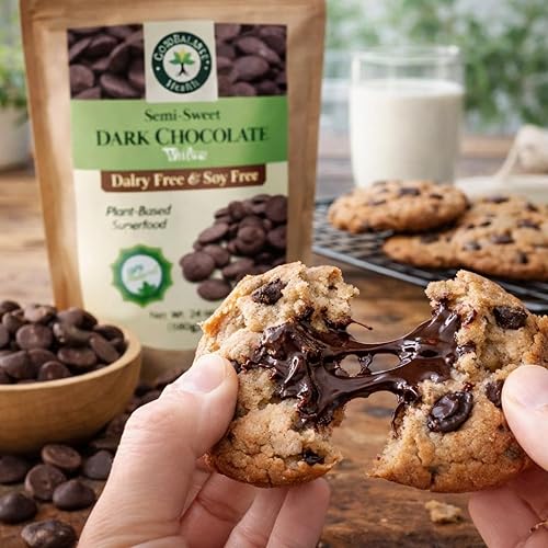 Miniatura 7 de Good Balance Health - Obleas de chocolate oscuro, semidulce, sin lácteos, sin soja, chocolate derretido para postres, hornear, fondue, inmersión,