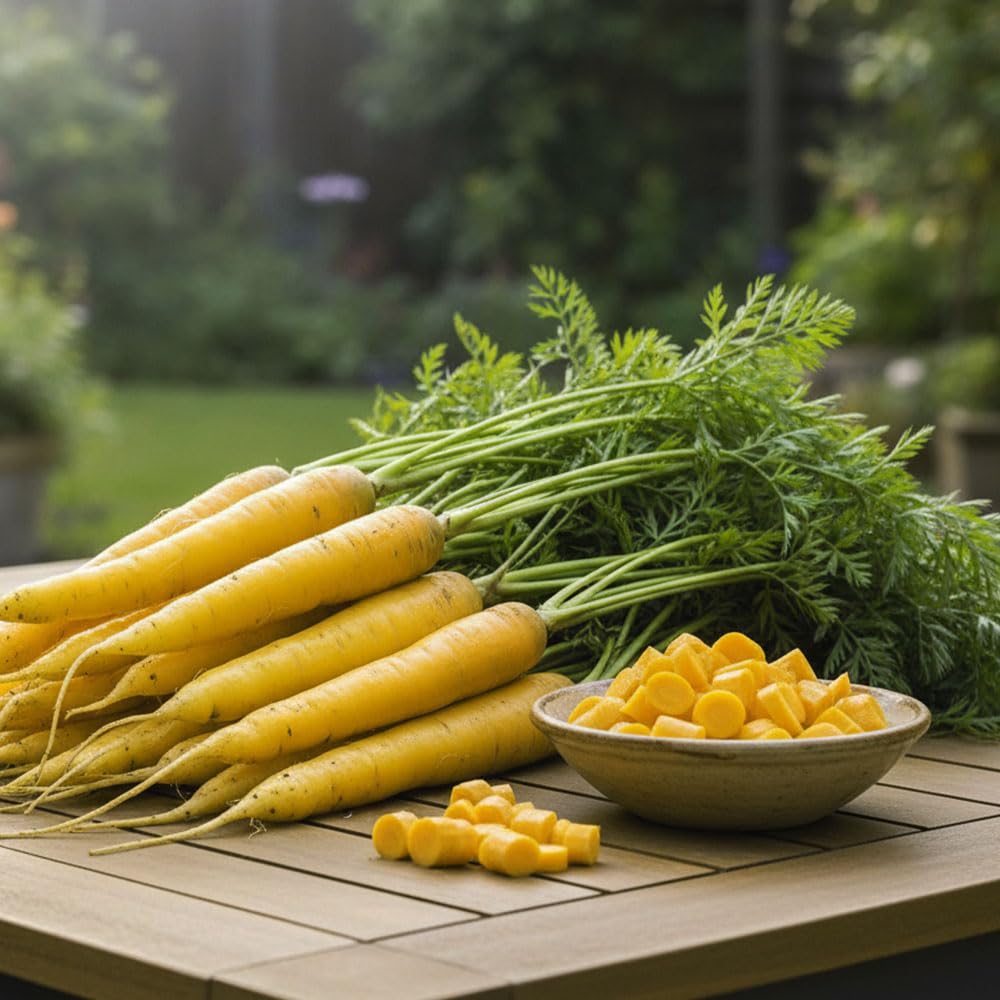 Carrot Seeds – Jaune du Doubs – Traditional Yellow Heirloom Variety – Large Cylindrical Roots, High Yield, Late & Productive – Ideal for UK Gardens