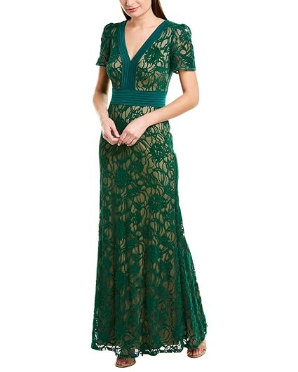 Elbow SLV Burnout Velvet Gown at Amazon 