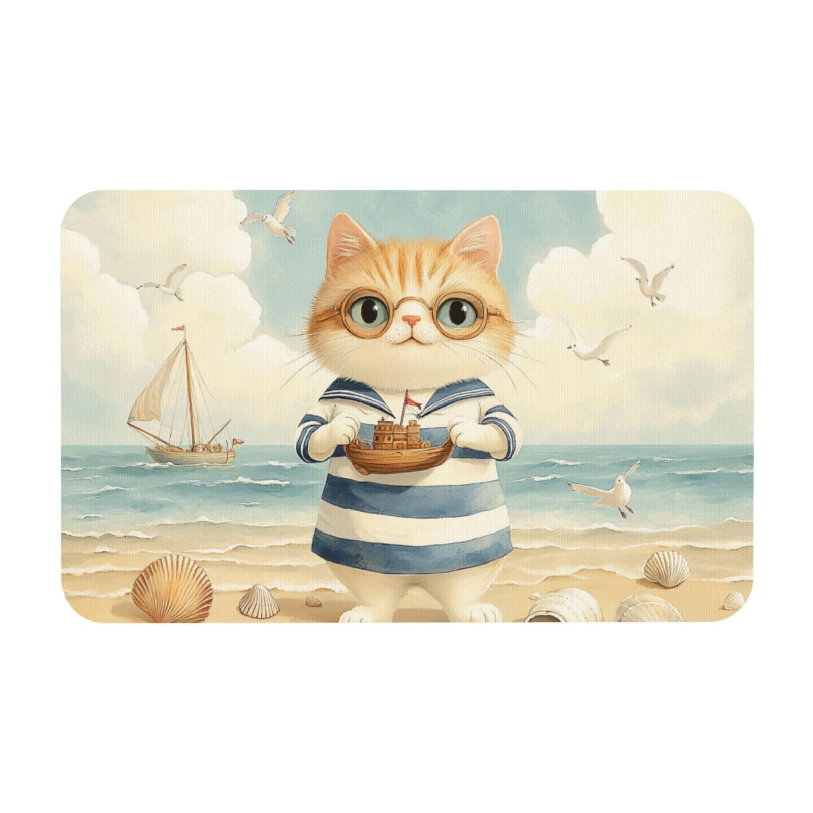 Tapis de propreté lavable 50x80 cm et paillasson intérieur antidérapant pour cuisine et entrée