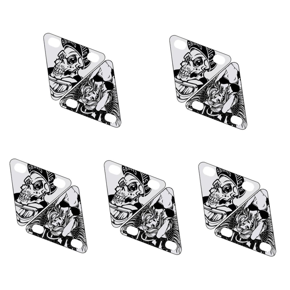 PartyKindom 5 Set Di Adesivi Riflettenti Per Ciclismo Catarifrangenti Triangolari Magnetici Adesivi Di Avvertimento Di Sicurezza Per Segnali Riflettenti 2 Pezzi * 5