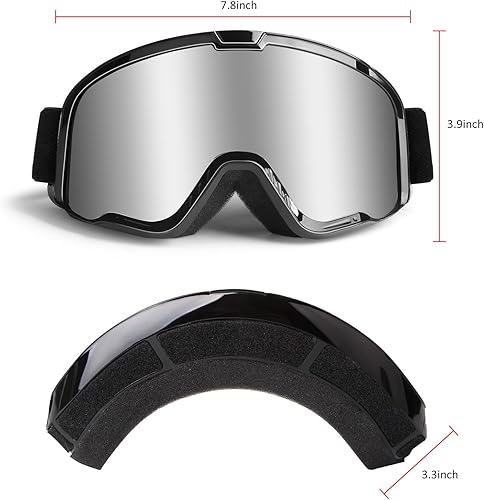 Miniatura 3 de Gafas de motocross para adultos, cuatrimoto, gafas de motocicleta, gafas de motocross, gafas para deportes de motor, gafas para todo terreno, gafas