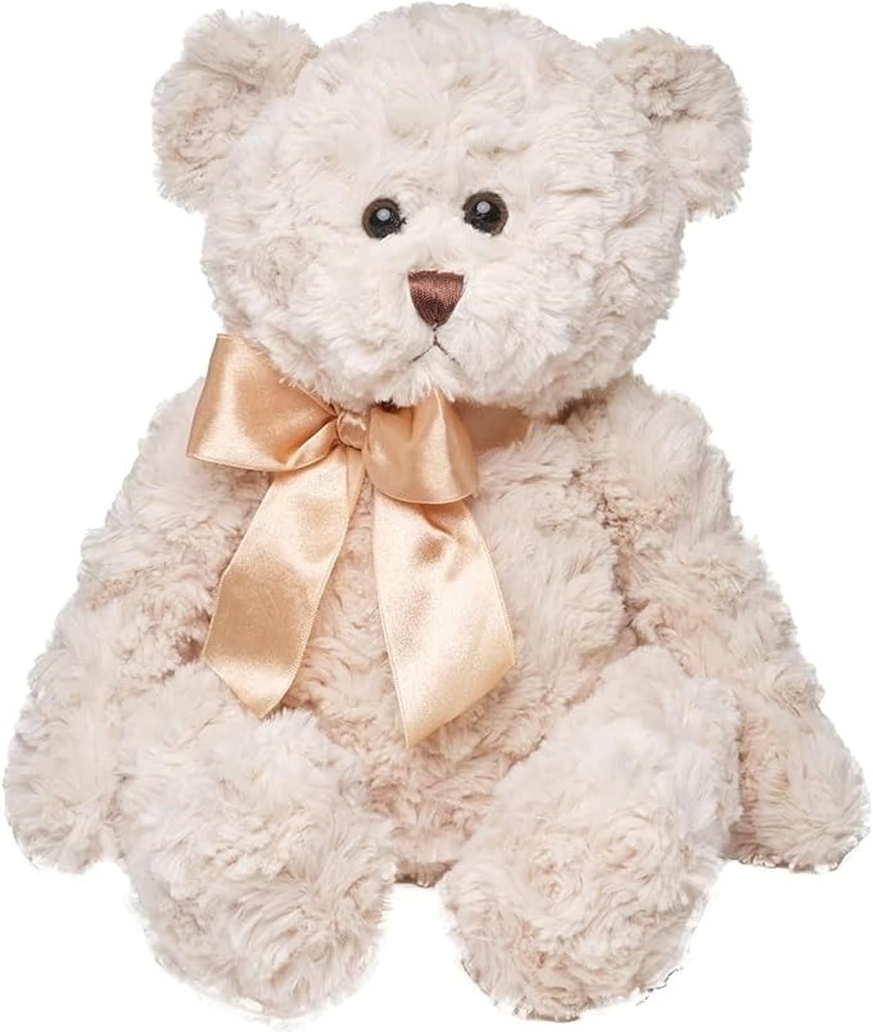 Bearington Huggles Creamy White Teddy Bear Stuffed Animal Toy - 16" Soft-Fur Teddy Bear Plushies with Satin Bow - Cuddly Stuffed Bears Plush Gift for Birthday, Anniversary, Holiday, or Graduation - Image 7