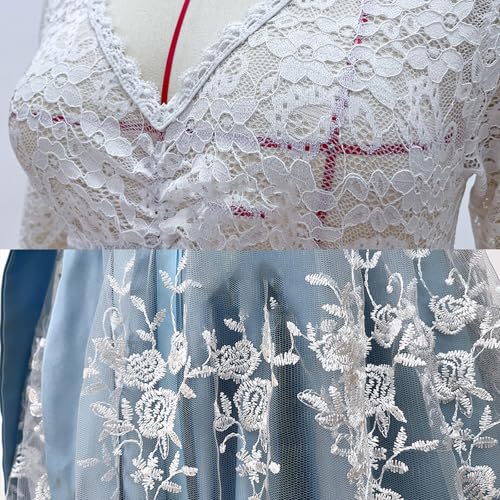 Dirndl tradicional de terciopelo con delantal de encaje para mujer 7