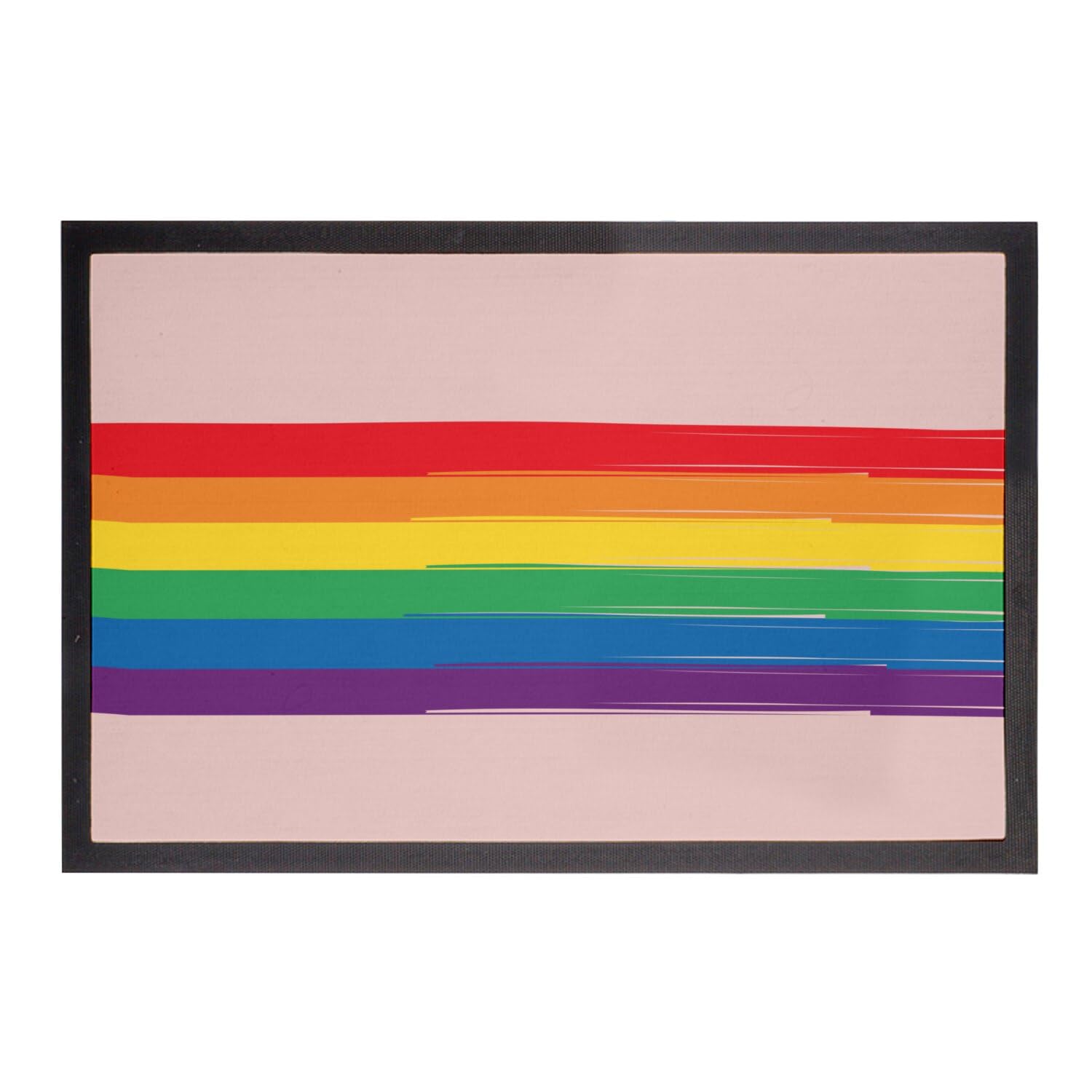Paillasson rose LGBT arc-en-ciel pour décorer votre entrée