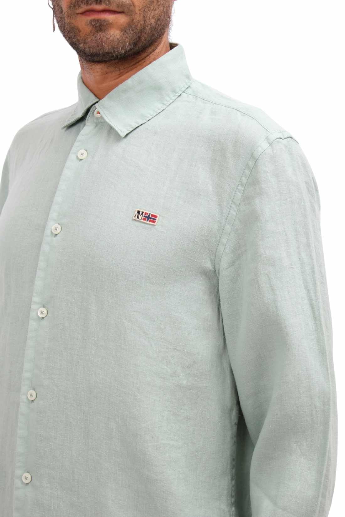 NAPAPIJRI - Camisa de lino Gilbert para hombre